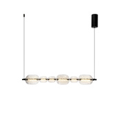 Lampa wisząca Playa szklana nad stół pozioma transparentna LED 17W 3000K