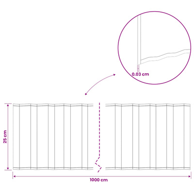 Krawężnik do trawnika 10 m x 25 cm Stal ocynkowana srebrny