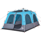 vidaXL Namiot rodzinny, 8-os., niebieski, szybko rozkładany