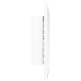 vidaXL Lustro łazienkowe LED, białe, 40x8,5x37 cm, akryl