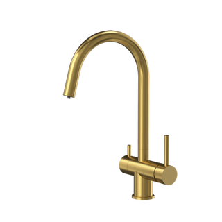 KAREN bateria kuchenna trójdrożna stalowa nano PVD złota