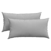 Poduszki na sofę 2 pcs Szary chmur 80 x 40 cm tkanina