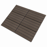 Płytka Tarasowa 6 pcs Ciemny brąz 60 x 30 cm