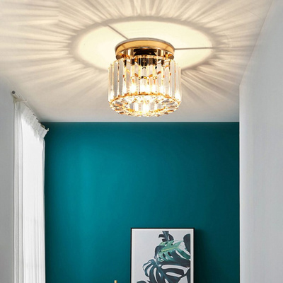 Lampa sufitowa Abigali Cristal E27 złoty