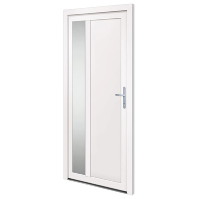 vidaXL Drzwi wejściowe, białe, 98x208 cm, PVC