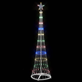 Choinka świąteczna LED Wielokolorowe 51 x 51 x 190 cm Metal