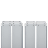 Zwijana markiza boczna, kremowa, 120 x 600 cm