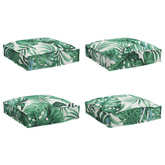 Poduszka Liść 4 pcs Wzór liścia 40 x 40 x 8 cm Materiał Oxford