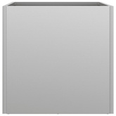 Donice, 2 szt., srebrne, 32x30x29 cm, stal galwanizowana
