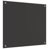 Panel kuchenny Ciemnoszary 70 x 60 cm szkło hartowane