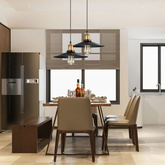 Lampa Wisząca Retro Loft Czarno złota 26cm E27 Abruzzo Teo