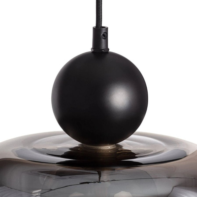 Lampa Wisząca metal i szkło dymione G9 ?24cm Abruzzo Cartier