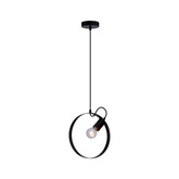 Lampa wisząca czarna metalowa Nexo Ledea 50101199