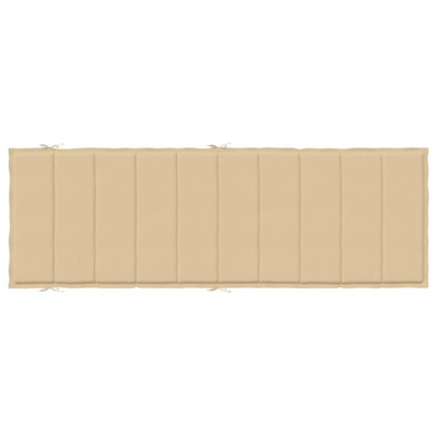 vidaXL Poduszka na leżak, beżowy melanż, 186x58x3 cm, tkanina