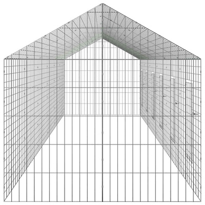 Klatka dla królika Srebrny 600 x 78 x 78 cm Stal Galwanizowana