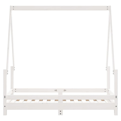 vidaXL Rama łóżka dziecięcego, biała, 70x140 cm, drewno sosnowe wariant 4