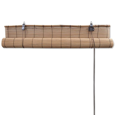 vidaXL Bambusowe rolety, 2 szt., 150 x 220 cm, brązowe