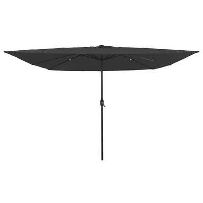 Parasolka ogrodowa Antracyt 295 x 295 x 245 cm Poliester i Stal