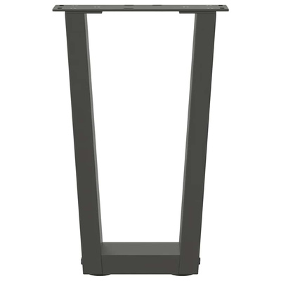 Nogi do stolika kawowego w kształcie litery V 2 szt. Antracyt 38x(42-43,3) cm Stal