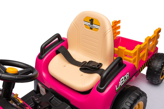 Traktor Na Akumulator BBH-030 Różowy