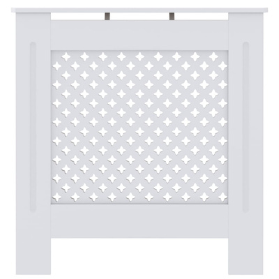 Osłona na kaloryfer, MDF, biała, 78 cm