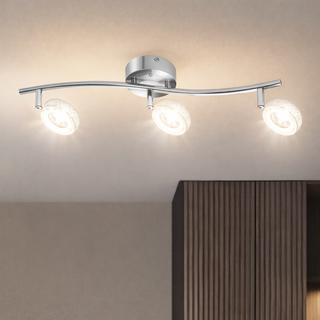 Lampa sufitowa VINOLA listwa regulowana 3-punktowa LED do salonu metalowa