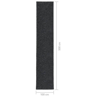 vidaXL Dywanik pochłaniający zabrudzenia, 100x500 cm, antracytowy