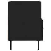 Szafka pod TV, czarna, 80x36x50 cm, materiał drewnopochodny vidaXL