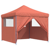 Namiot Imprezowy 292 x 292 x 315 cm terakota Materiał Oxford