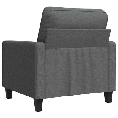 Fotel, ciemnoszary, 60 cm, obity tkaniną vidaXL