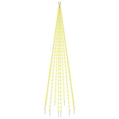 vidaXL Choinka do montażu na maszcie, 310 ciepłych białych LED, 300 cm