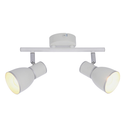 Lampa ścienna listwa 2X40W E14 biały/chrom FIDO 92-63373