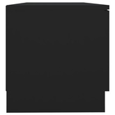 vidaXL Szafka pod TV, czarna, 80x35x36,5 cm, materiał drewnopochodny