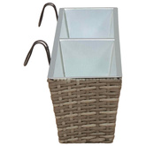 Balustrada 2 pcs 80 x 17 x 17 cm Metal