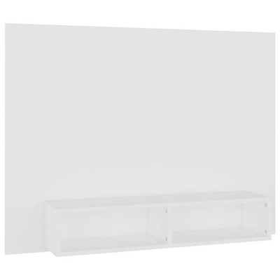vidaXL Wisząca szafka pod TV, biała, 120x23,5x90 cm