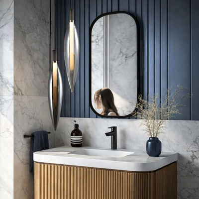 Lampa wisząca Nordic szklana transparentna tuba pojedyncza do salonu
