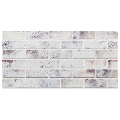 Panele ścienne 10 szt. 100 x 50 cm Jasnoszary i czarny