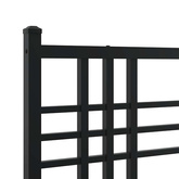 Metalowe wymienne wezgłowie, czarne, 100 cm