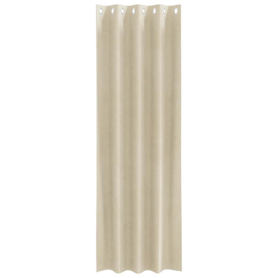Zasłony zaciemniające 2 pcs Kremowy 140 x 225 cm Aksamit