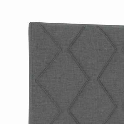 Łóżko kontynentalne z materacem ciemnoszary 140 x 200 cm