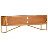 vidaXL Szafka pod TV, 140x30x45 cm, lite drewno sheesham model standard