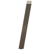 Nogi do stołu jadalnego w kształcie litery U 2 szt. Naturalna stal 60x(72-73) cm Stal