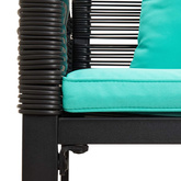 Ławka ogrodowa 2 -Seater 117 x 54 x 74.5 cm polirattan