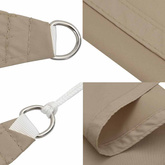 Trójkątny żagiel ogrodowy, tkanina Oxford, 3,5x3,5x4,9 m, taupe
