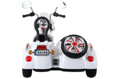 Motor na Akumulator Trójkołowy SX138 Światła LED MP3 Biały