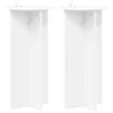 Stojak na rośliny 2 pcs Biały ?40 x 80 cm Drewno inżynieryjne