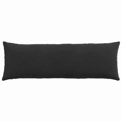 Poduszki na sofę 2 pcs Czarny 120 x 40 cm Tkanina sztruksowa