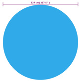 Pokrywa na basen, niebieska, 527 cm, PE