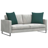 Poduszki na sofę 2 pcs Ciemna zieleń 60 x 60 cm tkanina