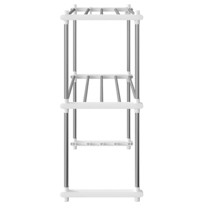 Półka na mikrofalówkę, biała, 51x27x63 cm, aluminium